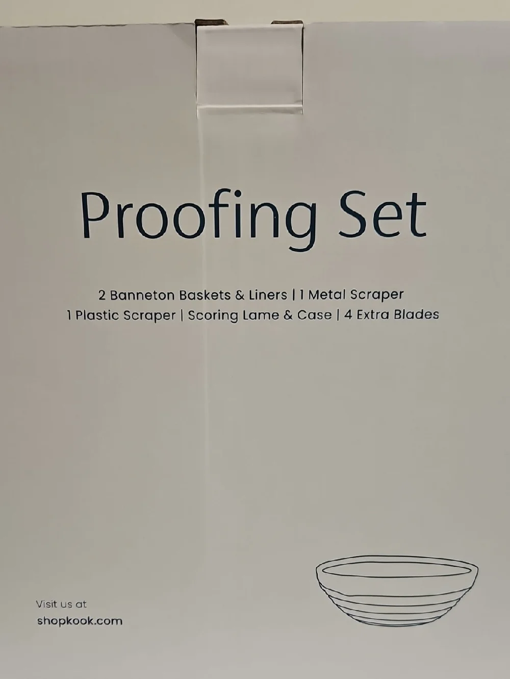 Kook Sourdough Proofing Set with Dough Scoring Lame - NIB